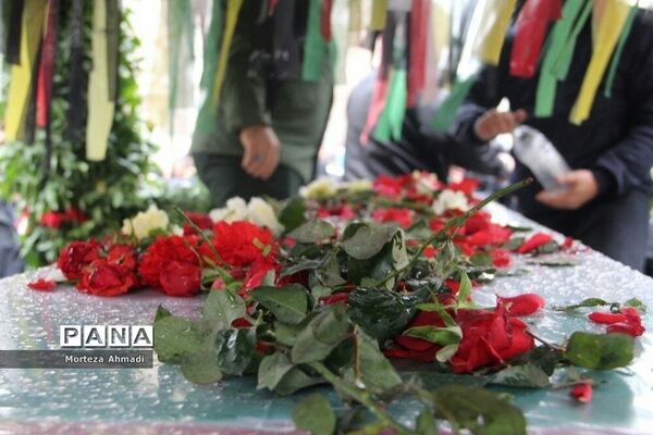 مراسم تشییع و تدفین پیکر شهید گمنام دفاع مقدس با حضور فرماندار ویژه شهرری