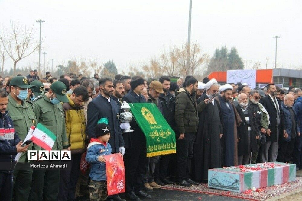 مراسم تشییع و تدفین پیکر شهید گمنام دفاع مقدس با حضور فرماندار ویژه شهرری