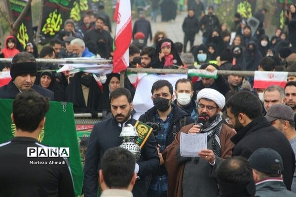مراسم تشییع و تدفین پیکر شهید گمنام دفاع مقدس با حضور فرماندار ویژه شهرری