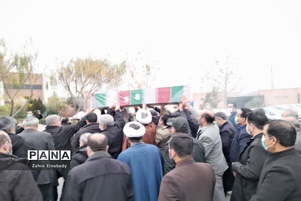 تشییع پیکر شهید گمنام در ادارات شهرستان ملارد