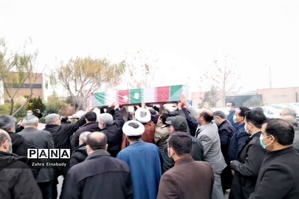 تشییع پیکر شهید گمنام در ادارات شهرستان ملارد