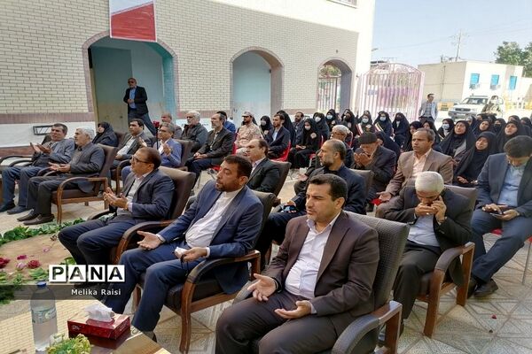 مراسم استقبال و وداع از پیکر مطهر شهید گمنام در دبیرستان شاهد ثارالله  برازجان