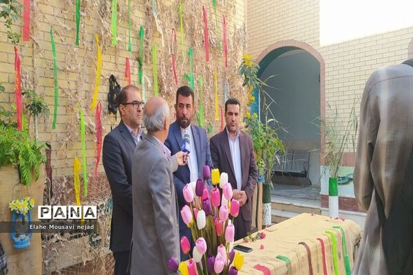 مراسم استقبال و وداع از پیکر مطهر شهید گمنام در دبیرستان شاهد ثارالله  برازجان