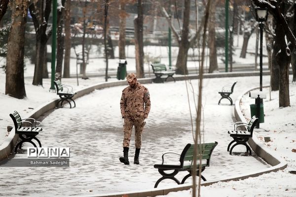بارش برف زمستانی در تهران