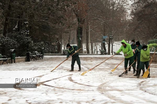 بارش برف زمستانی در تهران