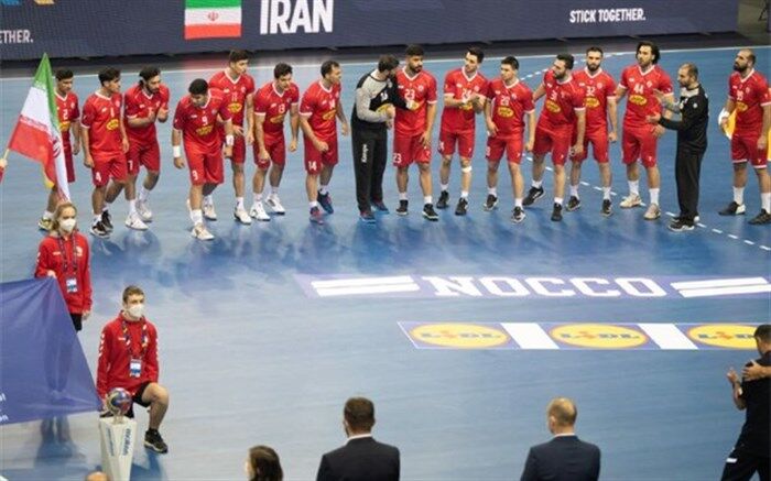 شکست نزدیک هندبال ایران مقابل مونته‌نگرو در قهرمانی جهان