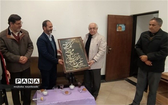 برگزاری مراسم تقدیر از خیر نیک اندیش امیرهمایون آذری در بردسکن