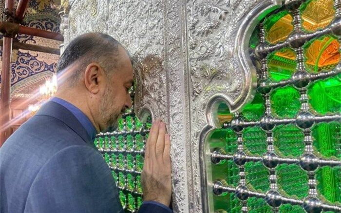 امیرعبداللهیان به زیارت حرم حضرت رقیه (س) رفت
