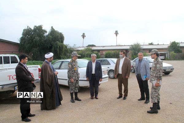 بازدید از دبستان سپهبد شهید قره‌نی پدافند هوایی شهرستان بهبهان