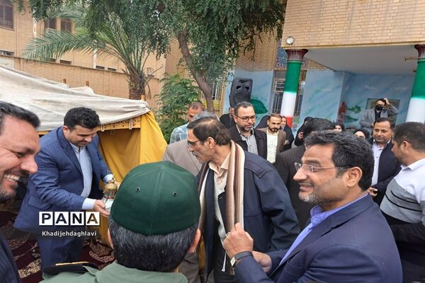 افتتاح دو سالن ورزشی درون مدرسه‌ای در شهرستان حمیدیه