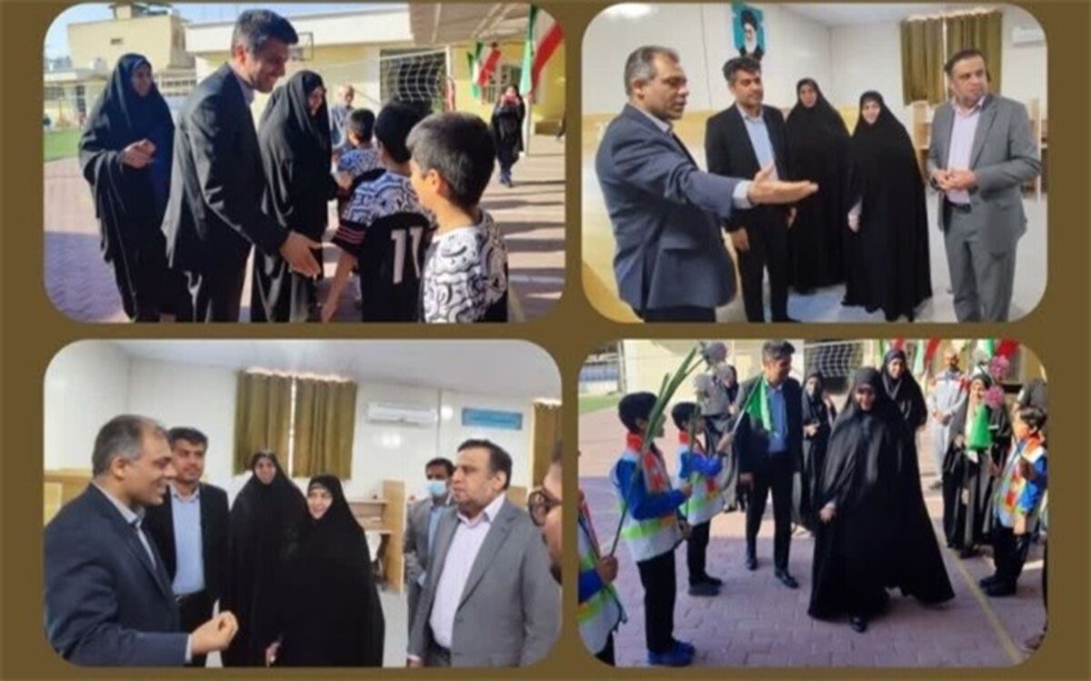 مدیرکل امور شاهد و ایثارگران وزارت آموزش و پرورش از مدارس شاهد ناحیه یک بندرعباس بازدید کرد