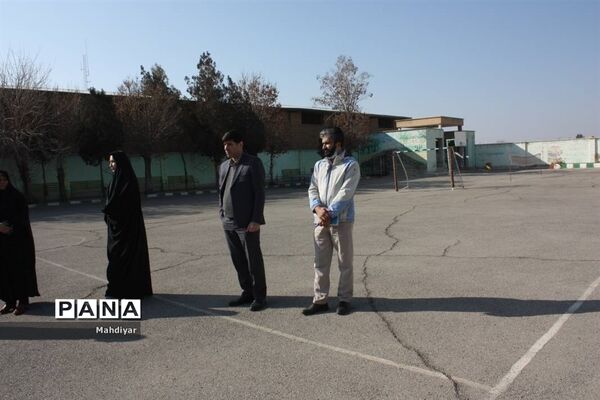 بازدید معاون تربیت‌بدنی اداره‌کل شهرستان‌های استان تهران، از پروژه احداث سالن ورزشی مدرسه شهید پورصابری جوادآباد