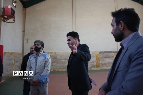 بازدید از سالن ورزشی امیر المومنین(ع) در مدرسه طریقت شهر جوادآباد