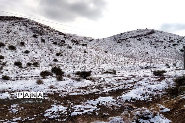 طبیعت برفی روستای «ونان» قم