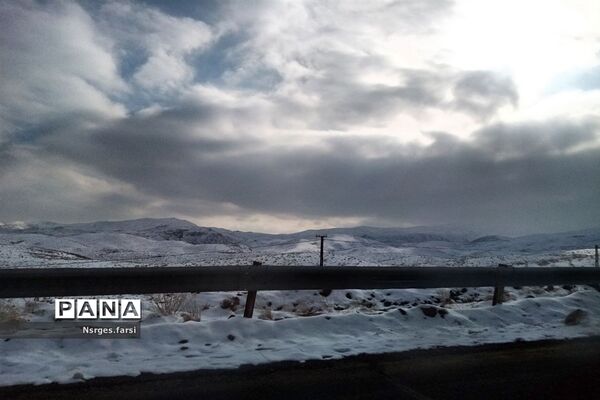 طبیعت برفی روستای «ونان» قم