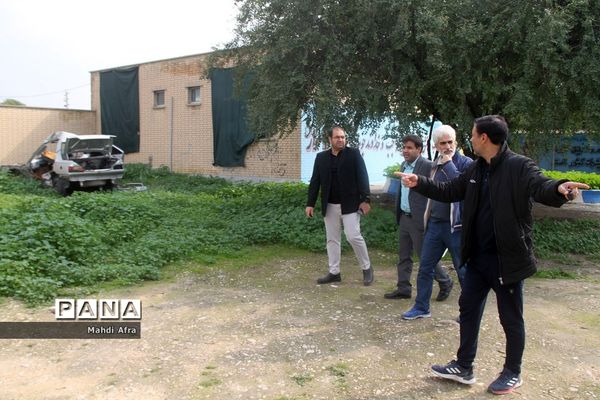 بازدید مشاور معاون وزیر آموزش و پرورش از  پروژه‌های  شهید‌سلیمانی در شهرستان بهبهان