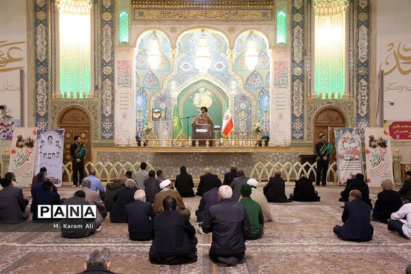 مراسم گرامیداشت شهدای «سرود پرواز» در حرم حضرت معصومه(س)