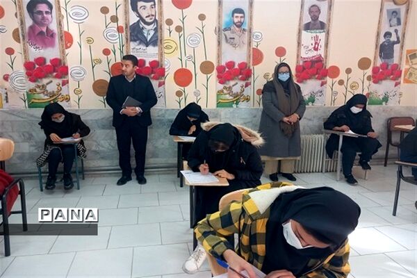 برگزاری امتحانات داخلی متوسطه اول و دوم شهرستان بیرجند پس از یک هفته تعطیلی