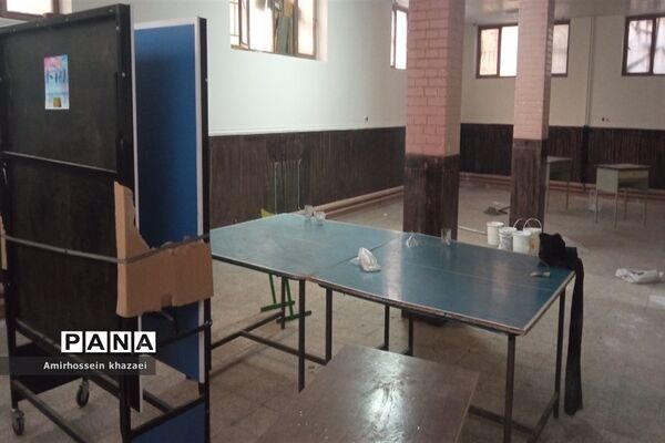 تجهیز و راه‌اندازی سالن ورزشی مدرسه خوارزمی ملارد