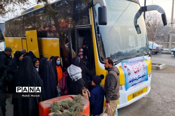 اعزام ۲۴۰ دانش‌آموز دختر دماوند به مناطق عملیاتی جنوب کشور