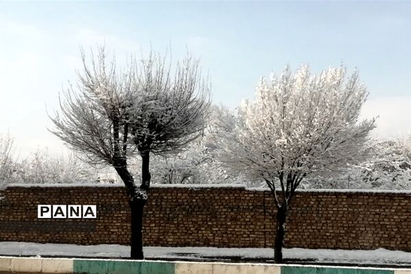 بارش سومین برف زمستانی چهره شهرستان بهاباد را سفید پوش کرد