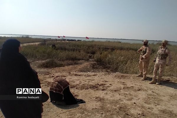 دانش‌آموزان رودهن در اردوی راهیان نور دشت ذوالفقاریه