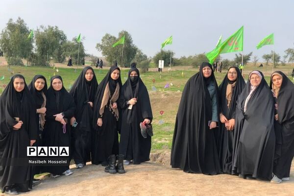 دانش‌آموزان دماوند در اردوی راهیان نور، جا پای شهدا گذاشتند