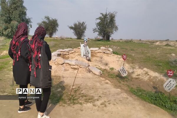 حضور دانش‌آموزان قائمشهری در یادمان عملیات فتح المبین
