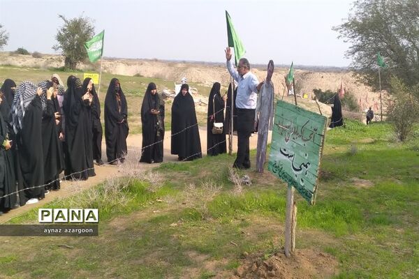 حضور دانش‌آموزان قائمشهری در یادمان عملیات فتح المبین