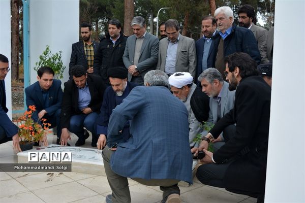 مراسم افتتاحیه حسینیه دانش‌آموزی ثامن الحجج در اردوگاه منتظری شهرستان شهریار