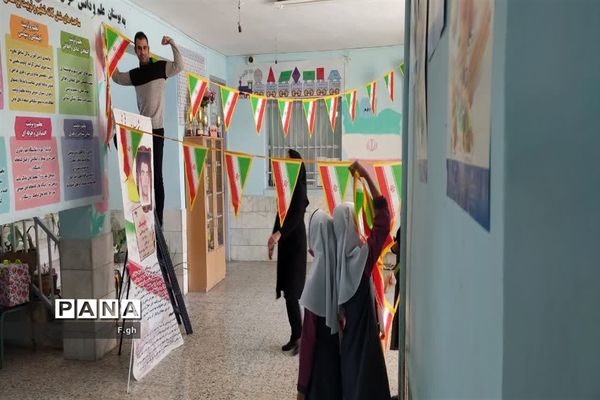 آذین بندی دبستان ابوذر شهرستان مروست