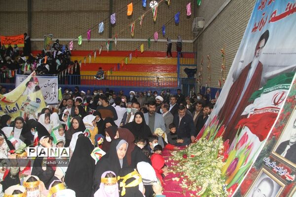 گلباران تمثال امام خمینی (ره) و شهدای انقلاب اسلامی شهرستان بهبهان