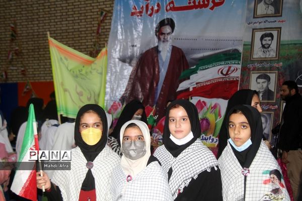 گلباران تمثال امام خمینی (ره) و شهدای انقلاب اسلامی شهرستان بهبهان