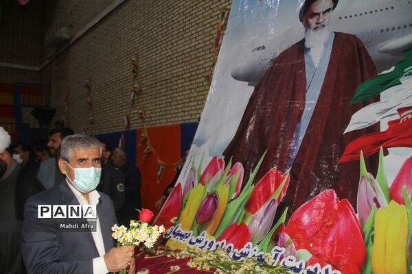 گلباران تمثال امام خمینی (ره) و شهدای انقلاب اسلامی شهرستان بهبهان