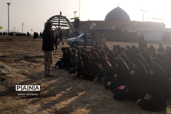 حضور دانش‌آموزان قائمشهری در یادمان شلمچه