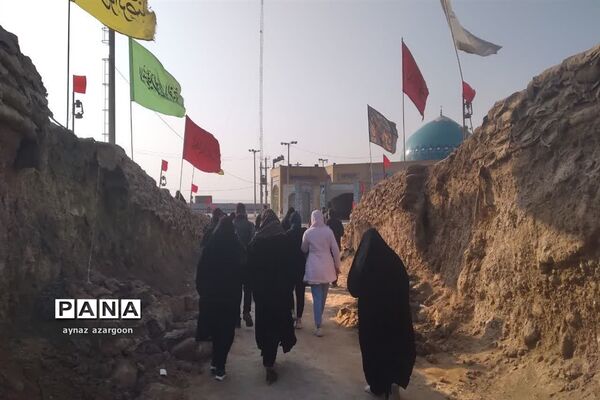 حضور دانش‌آموزان قائمشهری در یادمان شلمچه