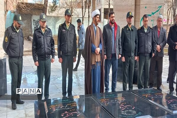 برگزاری مراسم غبار‌روبی مزار شهدای شهرستان نظرآباد