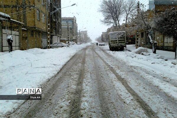 بارش سنگین برف در فارسان