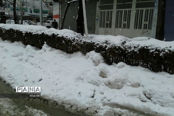 بارش سنگین برف در فارسان