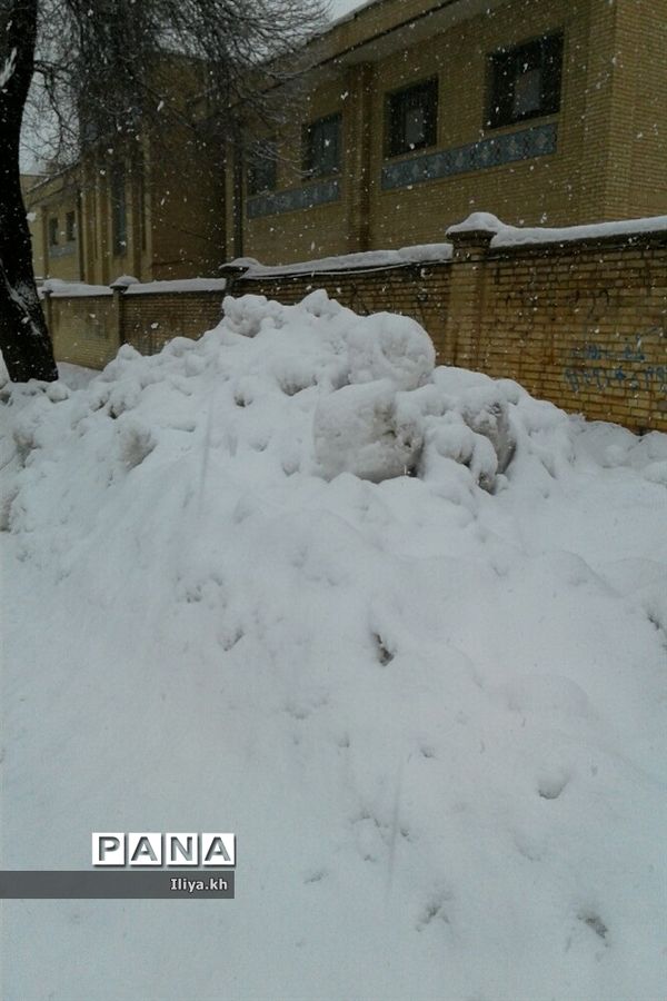 بارش سنگین برف در فارسان