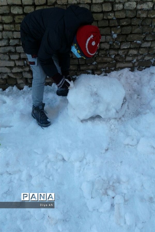 بارش سنگین برف در فارسان