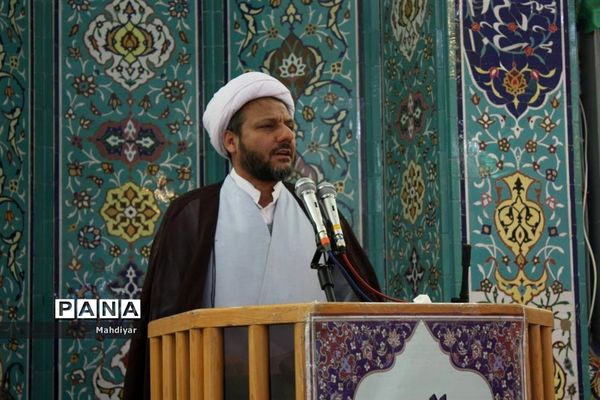 برگزاری نماز جمعه در روستای محمد آباد عرب‌ها بخش جوادآباد