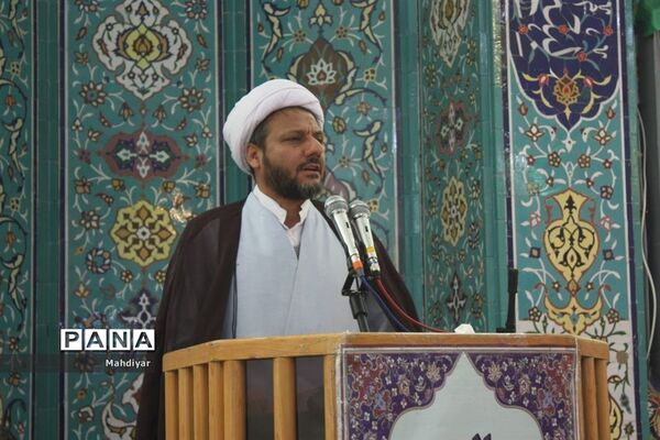 برگزاری نماز جمعه در روستای محمد آباد عرب‌ها بخش جوادآباد