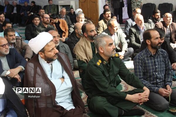 برگزاری نماز جمعه در روستای محمد آباد عرب‌ها بخش جوادآباد
