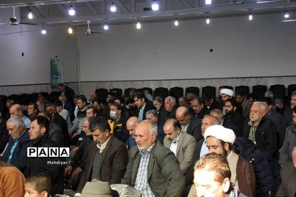 برگزاری نماز جمعه در روستای محمد آباد عرب‌ها بخش جوادآباد