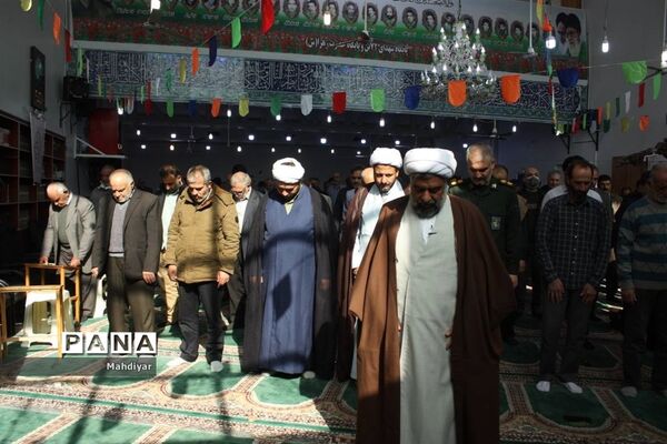 برگزاری نماز جمعه در روستای محمد آباد عرب‌ها بخش جوادآباد