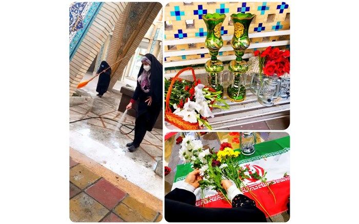 تجدید میثاق با شهیدان گمنام در مسجد جامع رجایی شهر کرج