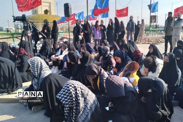 حضور دانش‌آموزان قائمشهری در اروندکنار