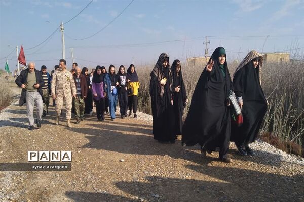 حضور دانش‌آموزان قائمشهری در اروندکنار