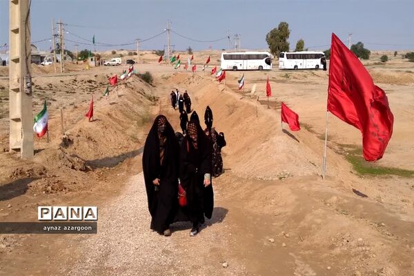 دانش‌آموزان قائمشهری در یادمان هفت تپه